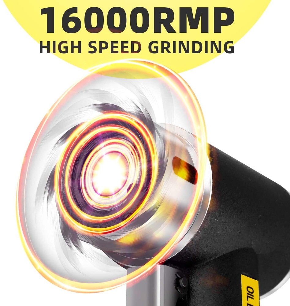108PC 1"/2"/3" Random Orbit Air Sander Mini Grinding Machine Car Polisher Buffer