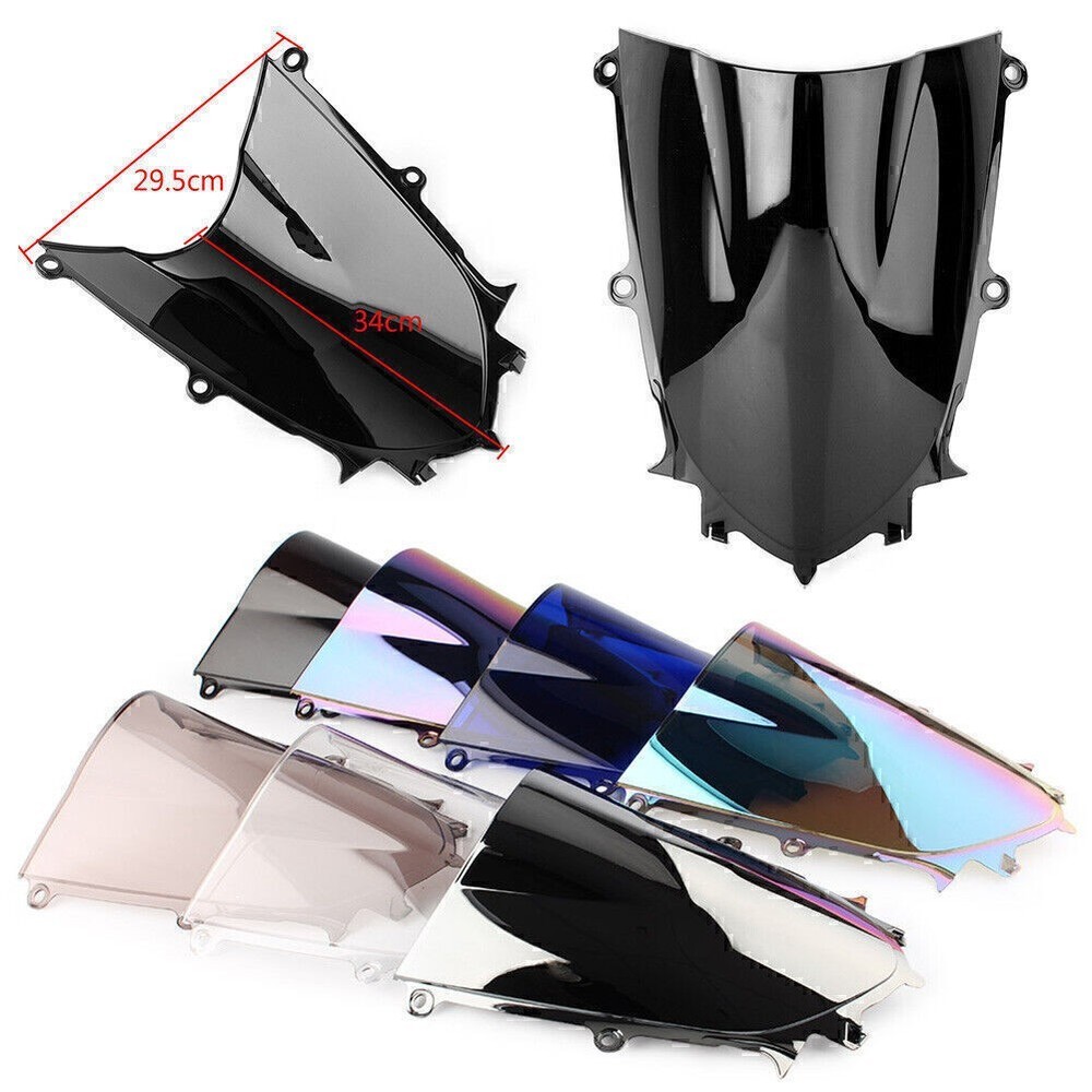 Motorcycle Double Bubble Windshield Windscreen For Yamaha YZF 600 R6 2017-2018