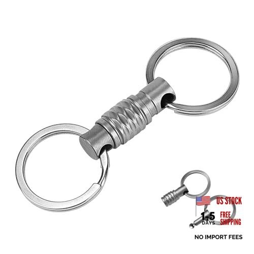 Quick Release Keychain 1 Pack, Titanium Key Ring Detachable Heavy Duty