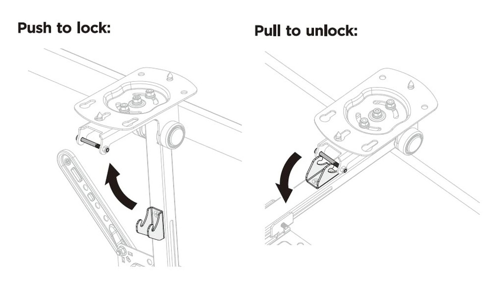 Ceiling TV Mount Flip Down Adjustable 23 to 55 Inch TVs