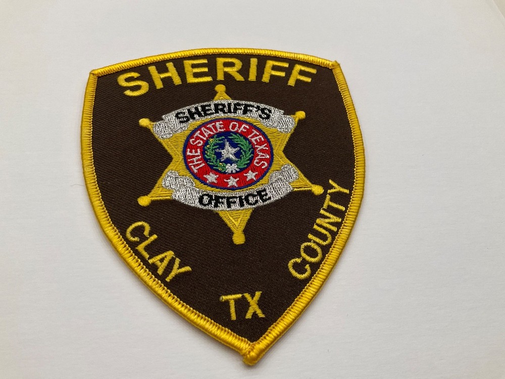Clay County Sheriff State TEXAS TX colorful