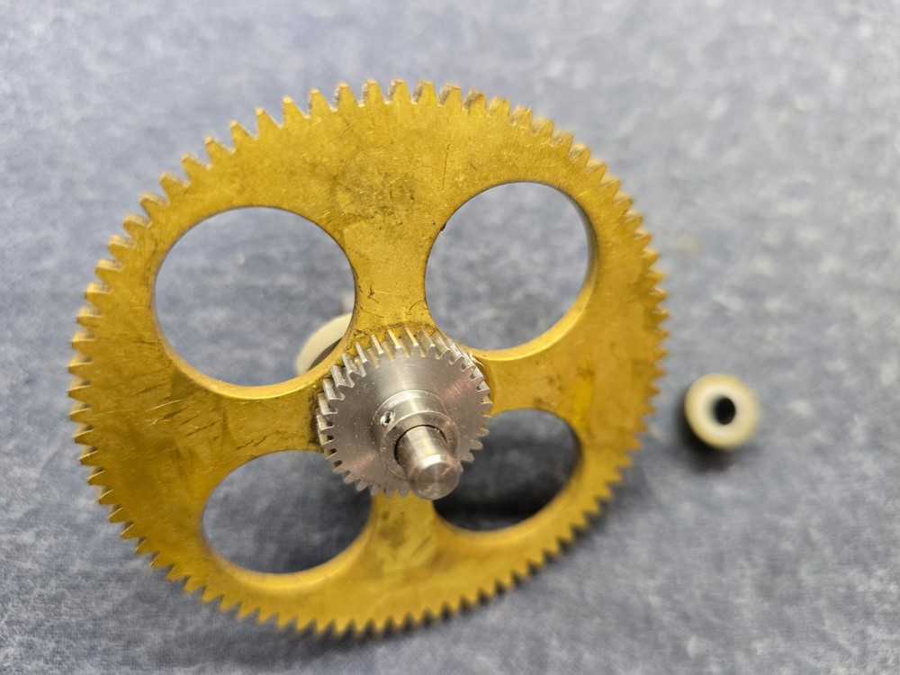 Collins R-390A Ham Radio Receiver Part - Dual Brass Tuning Gears