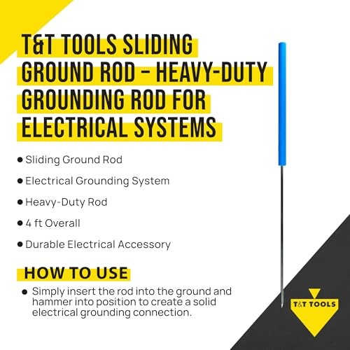 T&T Tools Sliding Ground Rod - Self Hammering Underground Utility Locating