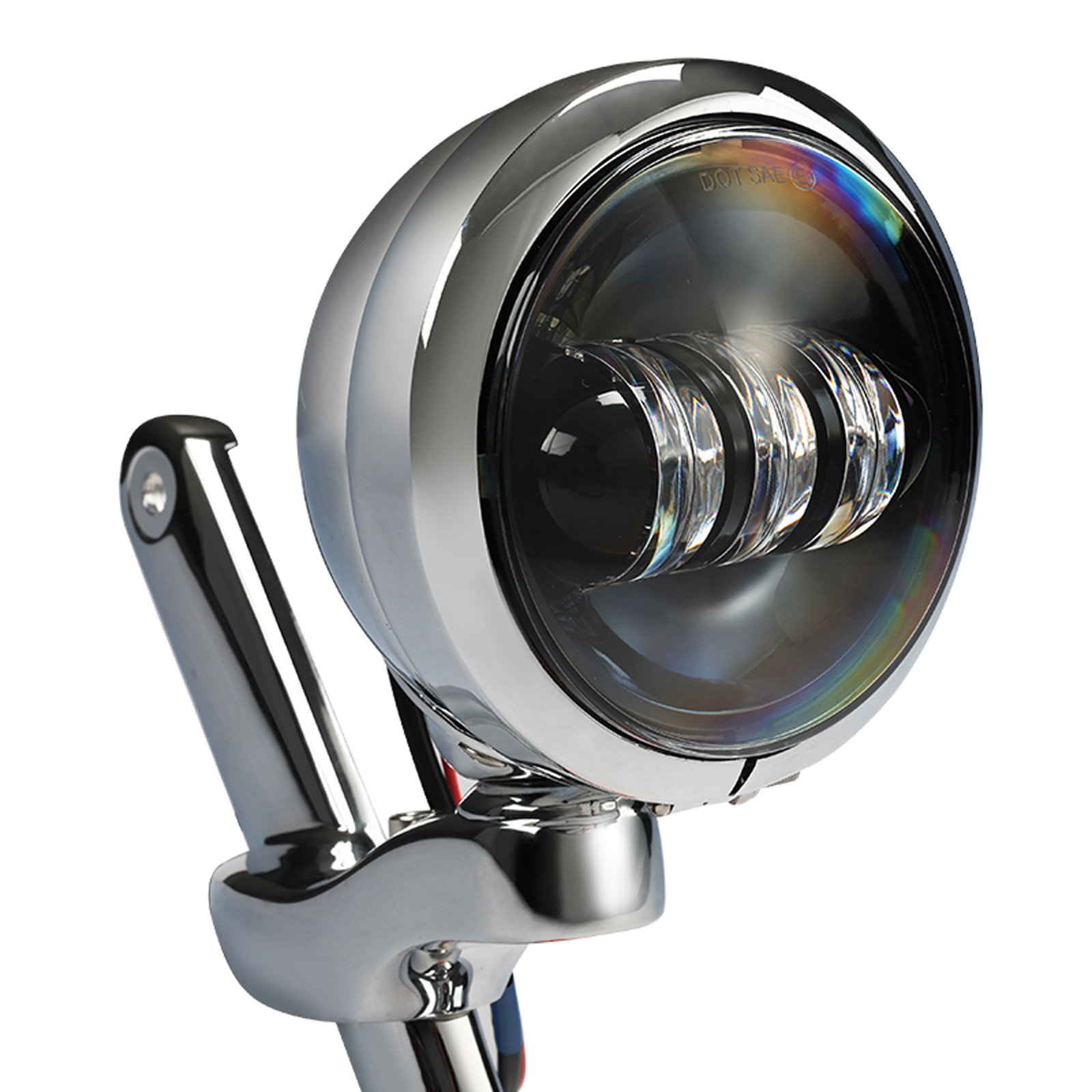 4.5"Auxiliary LED Fog Light Bracket Turn Signal Fit For Harley FLHX Models 14-Up