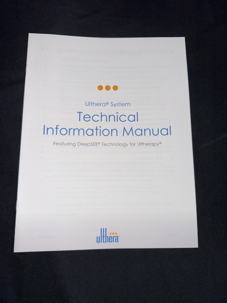 Ulthera System Technical Information Manual