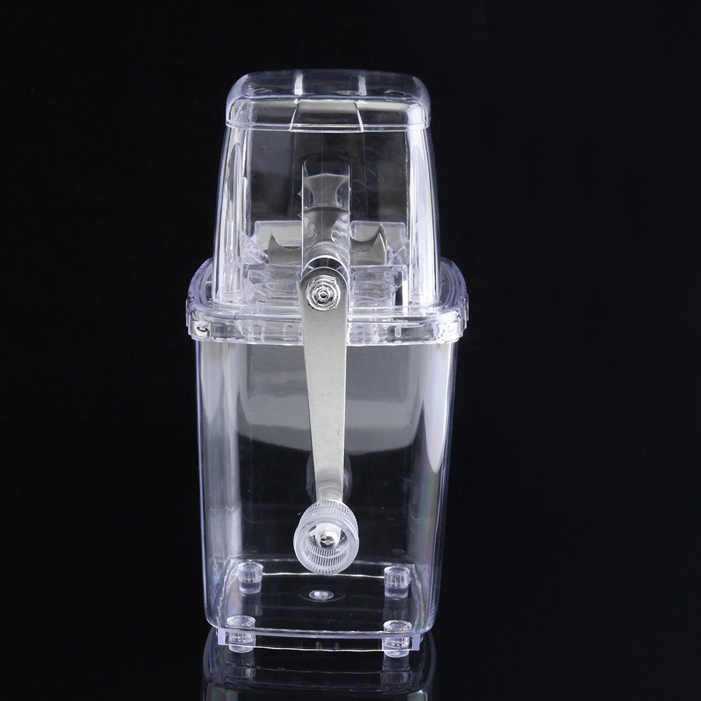 Manual Ice Crusher Shaver Shredding Snow Cone Maker Machine Portable Cold Drink