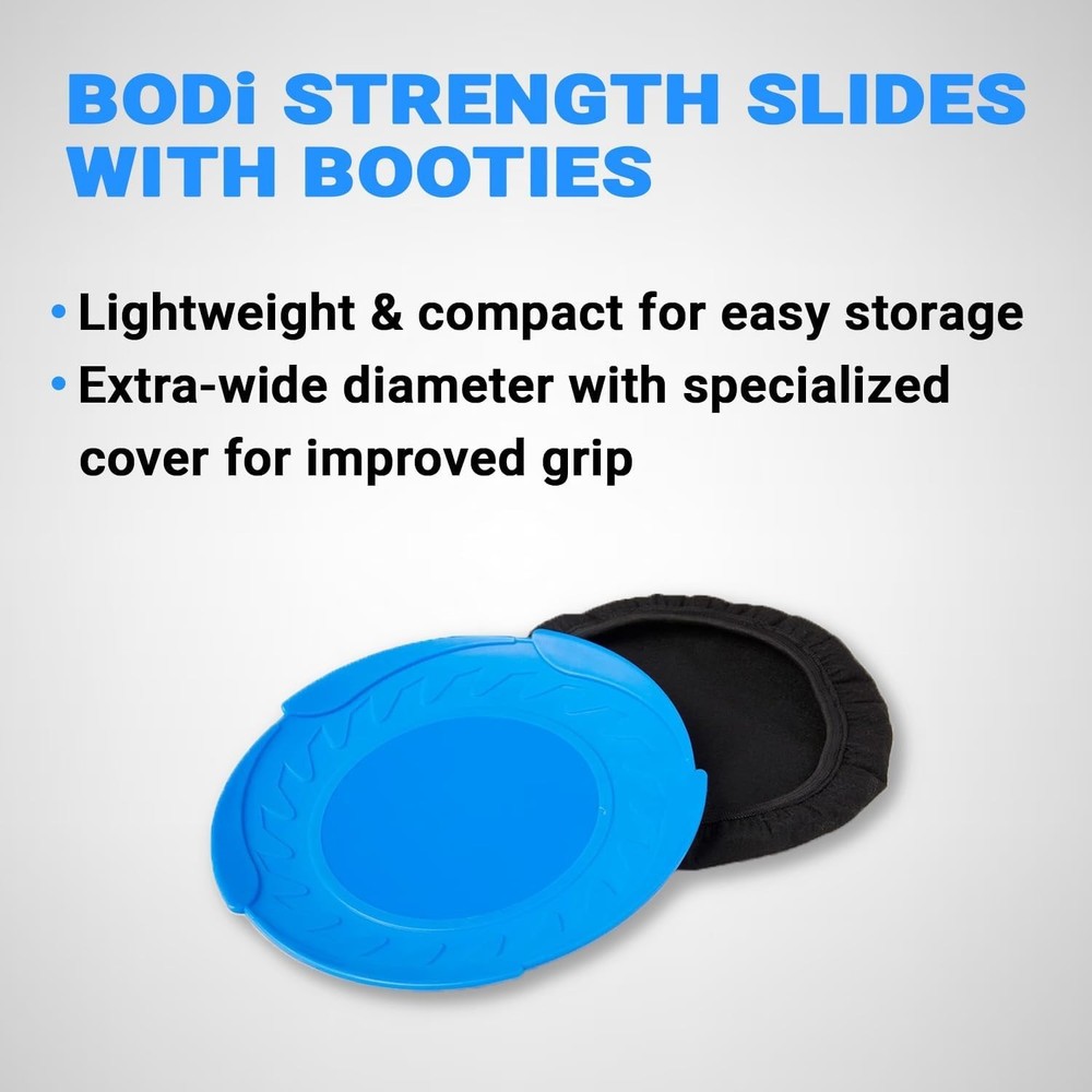 Strength Slides W/ Booties Enhance Core & Glute Workouts Compact Core Sliders