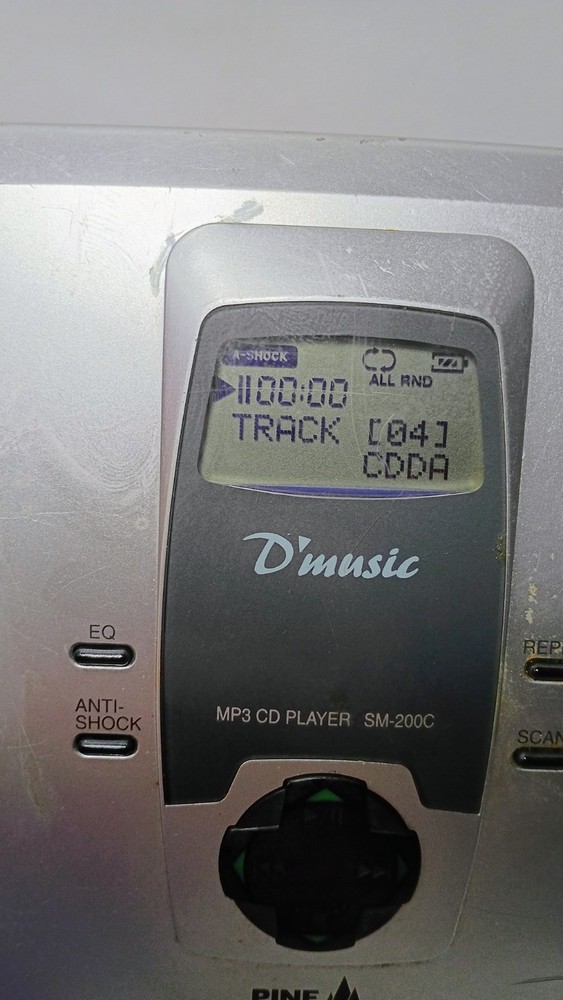 Pine CD Player Personal Portable SM-200C with Case Sleeve | TESTED