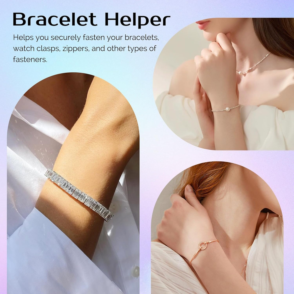 Zipper Helper Pull for Dresses and Bracelet Helper Tool Set, Zipper Puller Helpe