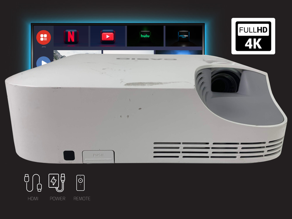 DLP Laser Light Source Projector for Coaches & Instructors 2700 Lumens w/Bundle