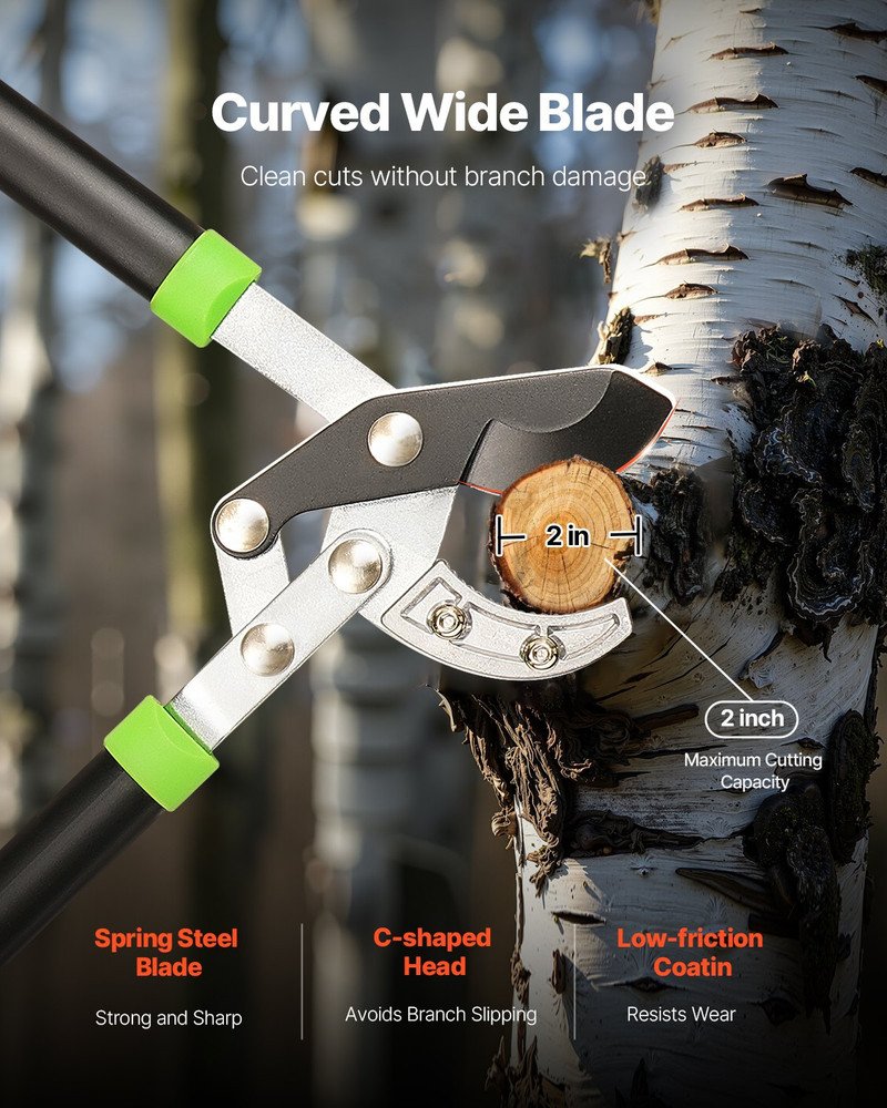 Loppers for Tree Trimming, Ergonomically Designed Handles