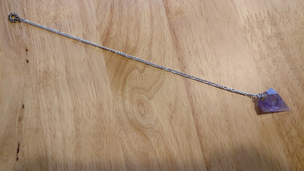 Amethyst Pendulum Dowsing On Silver Chain