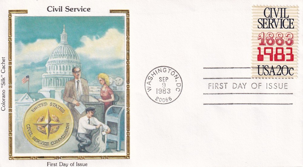 STAMP US SCOTT 2053 "Civil Service" 20 CENT 1983 FDC - D