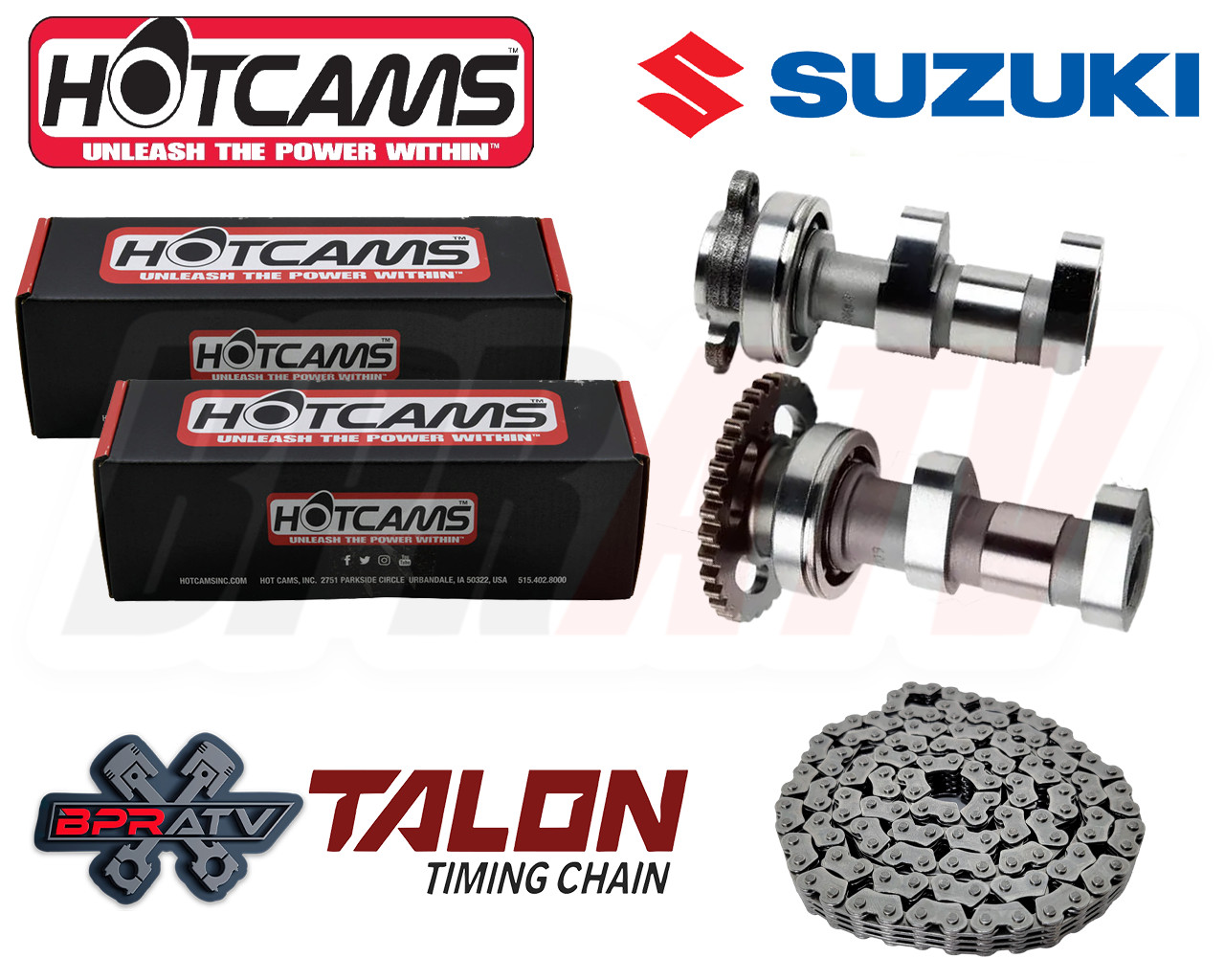 LTZ400 LTZ DRZ400 DR-Z400 QuadSport Hot Cams Hotcams Stage 2 Two Camshafts Chain