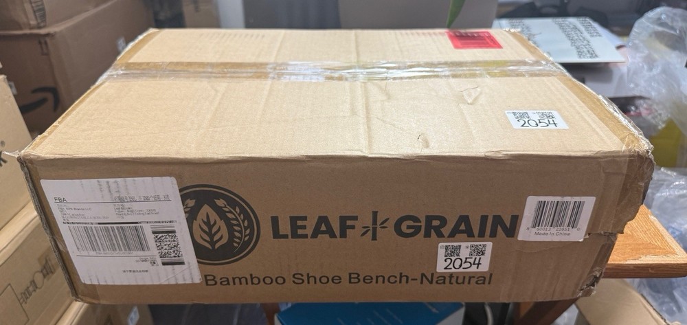 Leaf & Grain Bamboo Shoe Rack