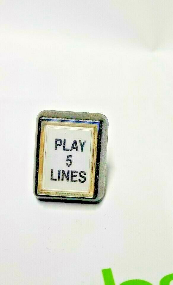 Bally Alpha Play 5 Lines Button  Rectangular 32mm x 26mm 5E4 Cherry