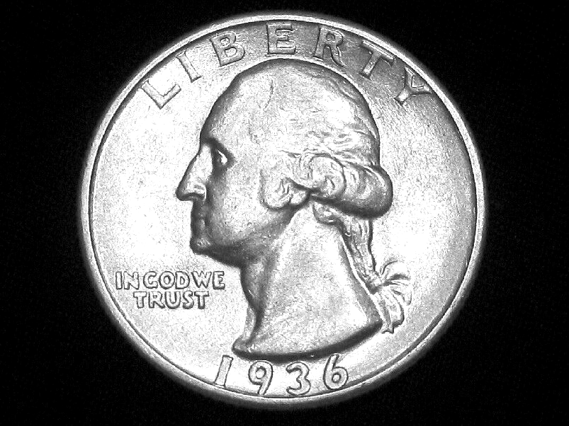 1936 Washington Quarter --- Almost Uncirculated +++
