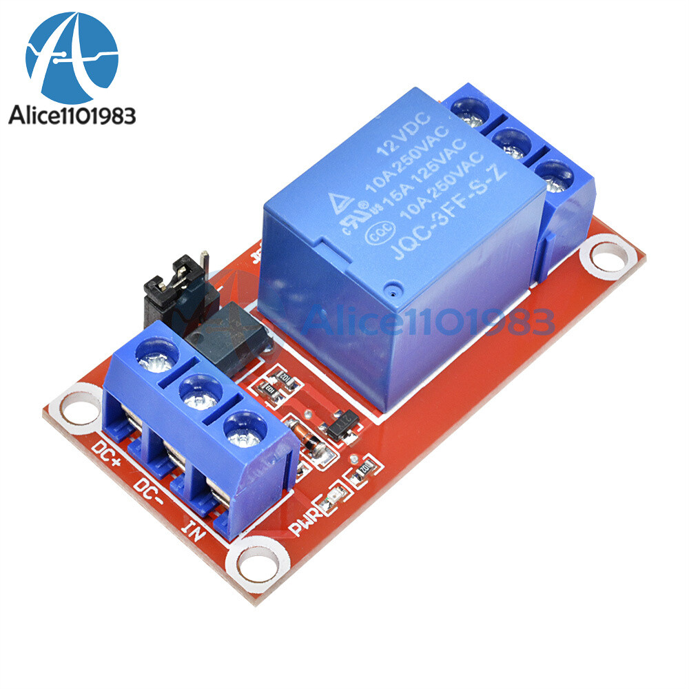 DC12V 1 Channel Module w/ Optocoupler Isolation High And Low Level Trigger Relay