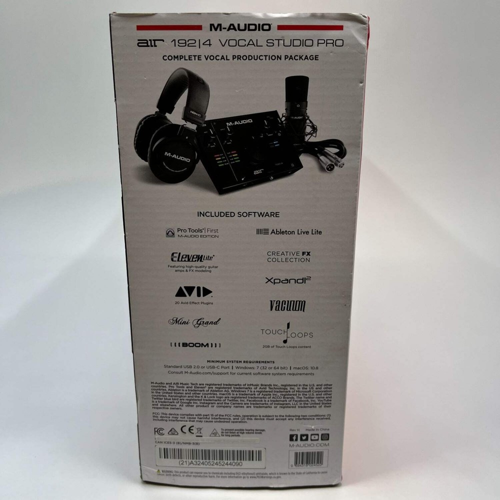 M-Audio Air 192x4 Vocal Studio Pro Studio Set