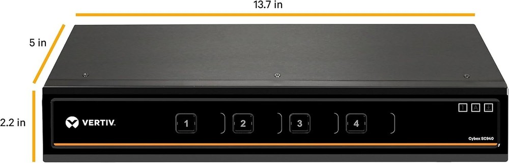AVOCENT Cybex SC940 Secure KVM Switch - 4 Computers - 1 Local Users - 3840 x