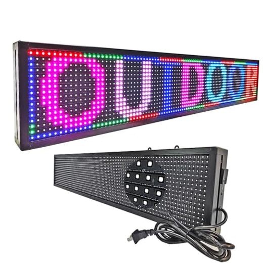 HS Programmable Scrolling led sign, High Brightness Full Color Outdoor