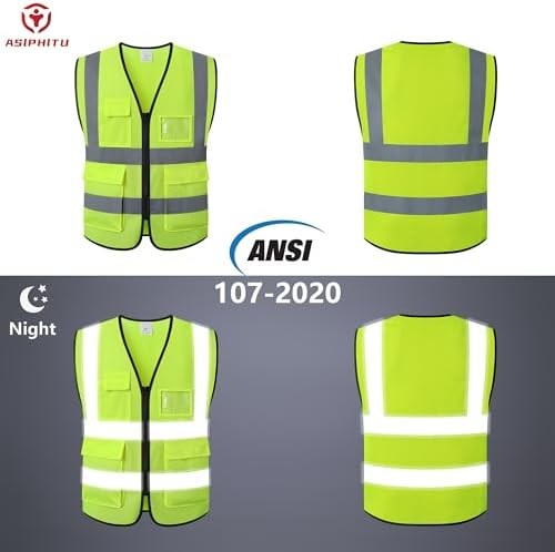 Reflective Safety Vest for Work and Construction