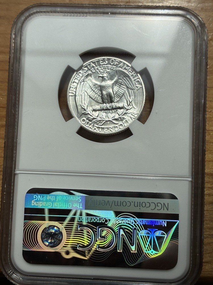 1943s Washington Quarter NGC MS65