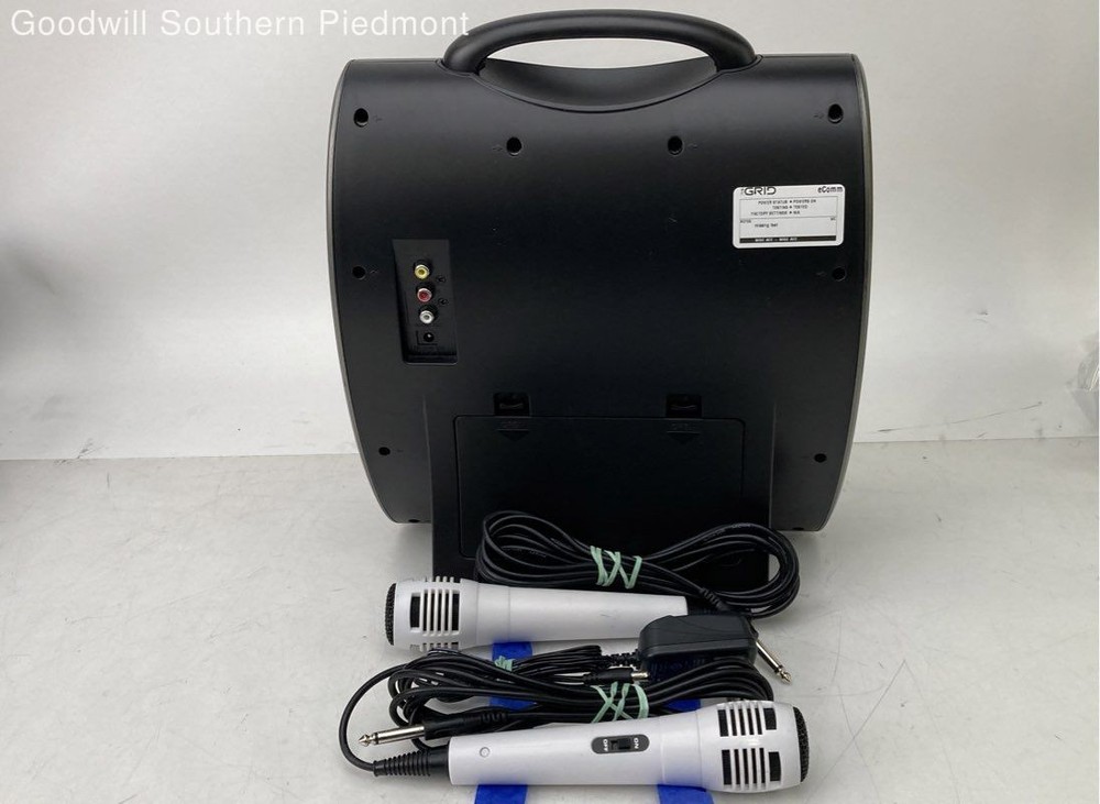 Singing Machine SML3438TBK Karaoke Machine w/ Microphones - Tested