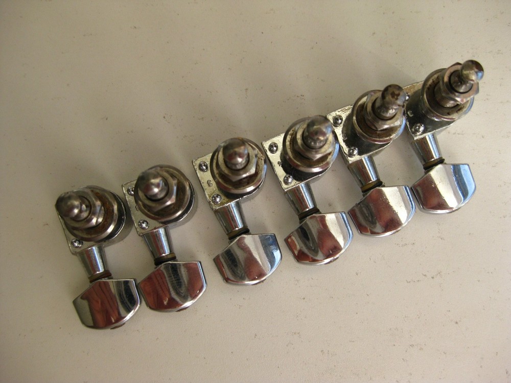 Vintage Kramer Jackson Guitar Inline Tuners Set for Project