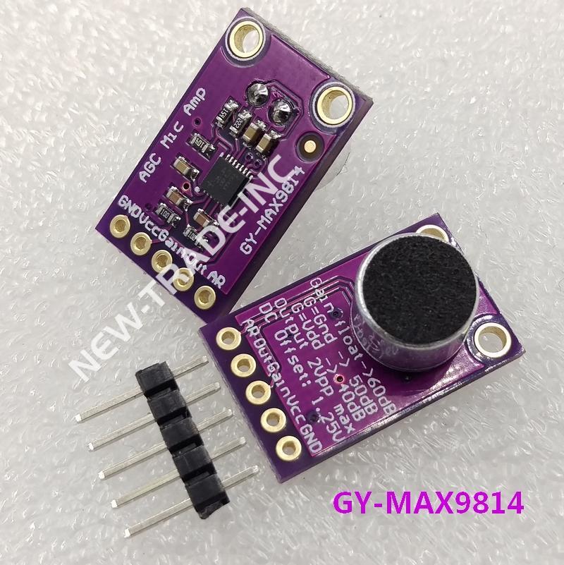 1PCS MAX9814 Electret Microphone Amplifier Board Module AGC Auto Gain