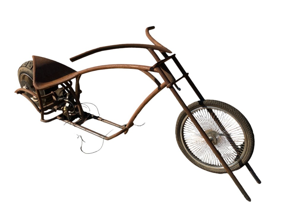 Vintage Project Custom Bike Frame Crazy Sharp Angles Custom Rack Local Pickup