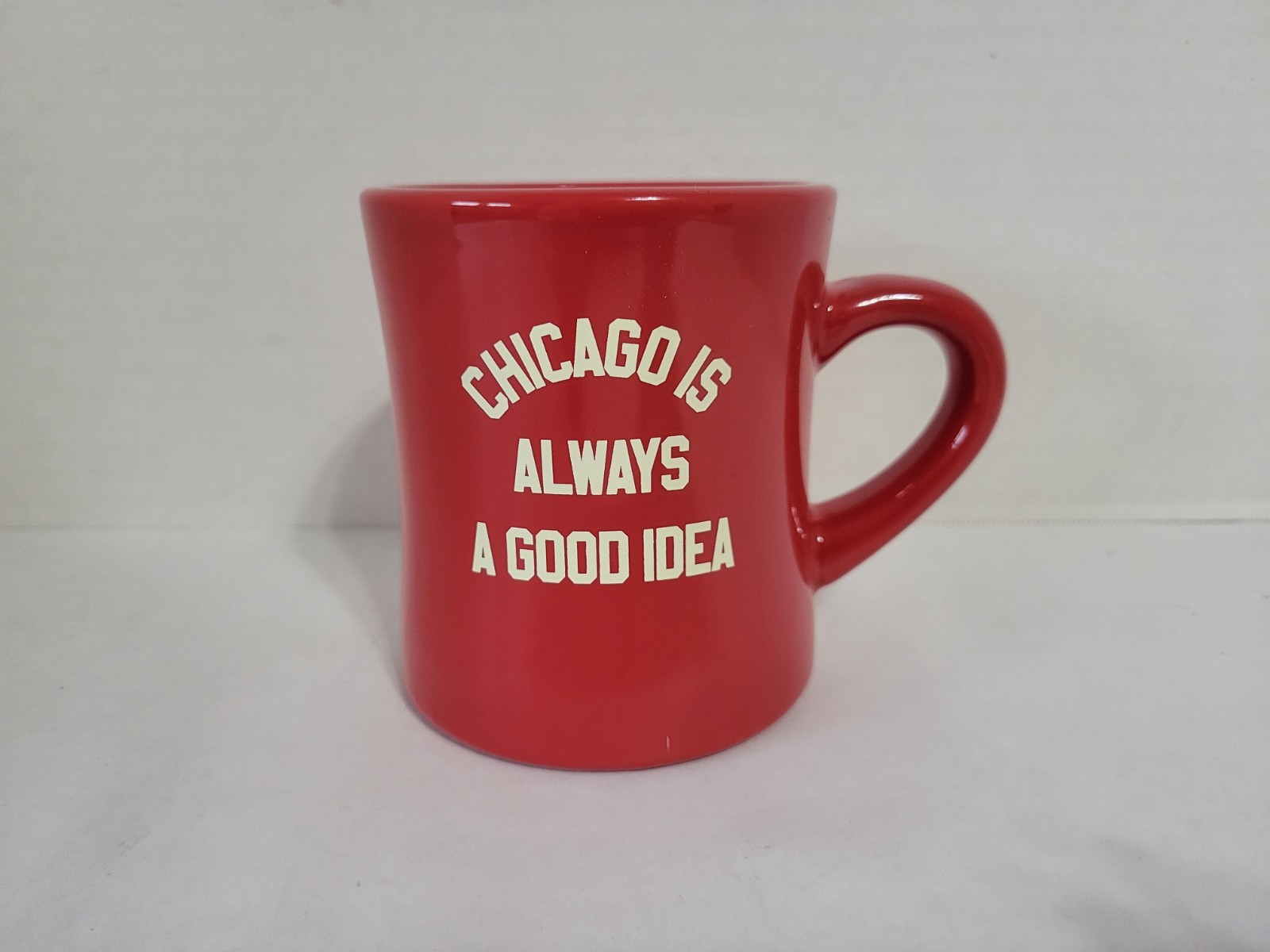 Alice & Wonder Stoneware Diner Mug, "Chicago is Always a Good Idea"