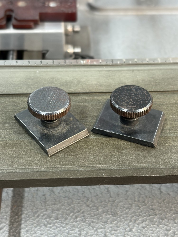 1 PAIR COPY STOPS FOR NEW HERMES 1 1/4" FONT TRAY X-LARGE KNOBS AND HEIGHT