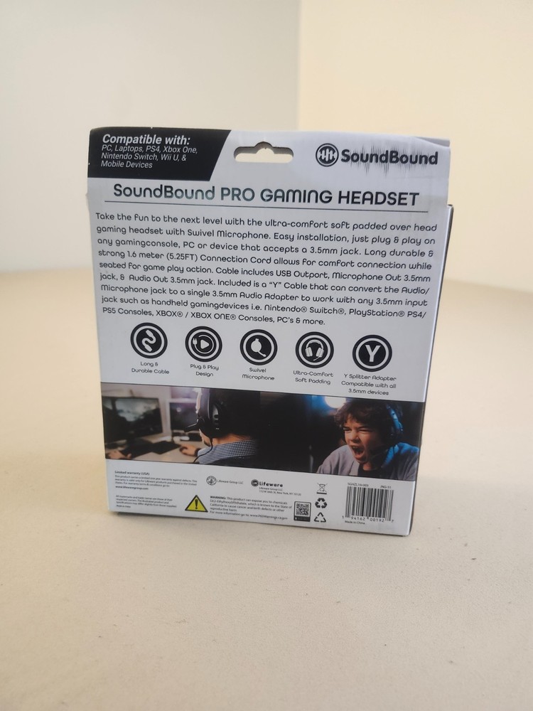 SoundBound Pro gaming headset -new in box-