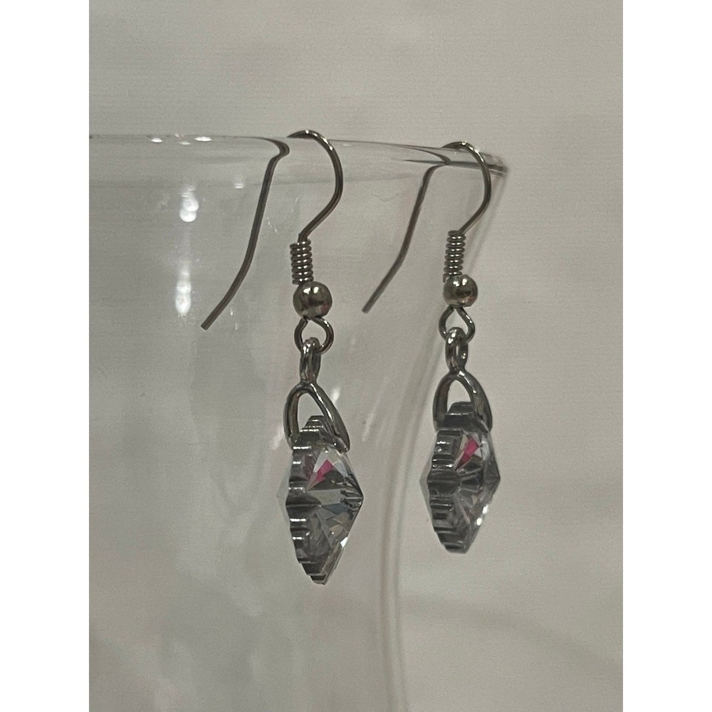 Silver Dangling Snowflakes Style Earrings