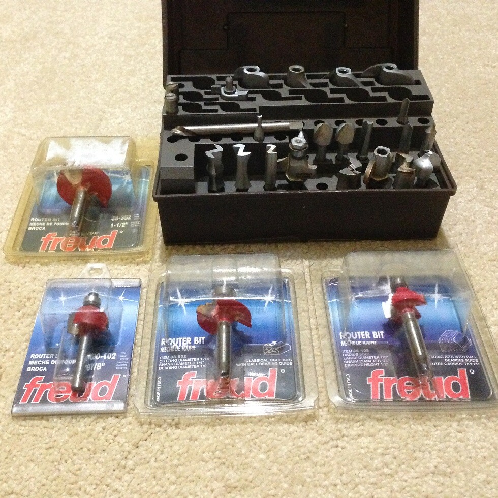 Sears Craftsman Professional Router, Case, Router Guide, Bits, Manuals