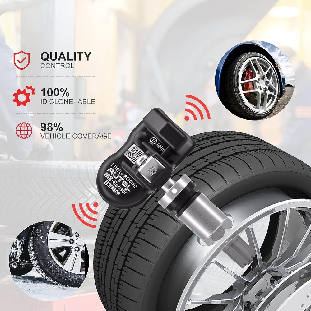 Autel MX-Sensor 315MHz&433MHz Programmable TPMS Universal Tire Pressure Sensor