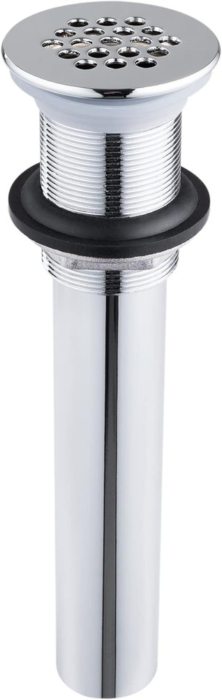Grid Drain Strainer Assembly without Overflow for Bathroom Sink, C.O. Plug Grid