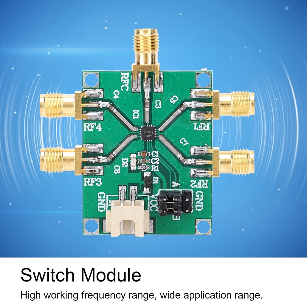 0.1-6GHz RF Switch Module SinglePole 4 Throw NonReflective Electronic WT