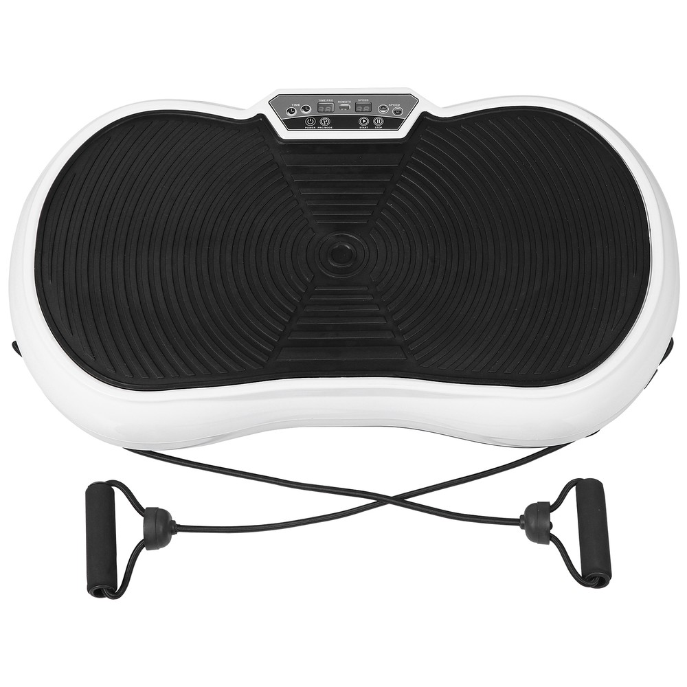 Whole Body Vibration Platform Exercise Machine White Vibration Plate with Remote
