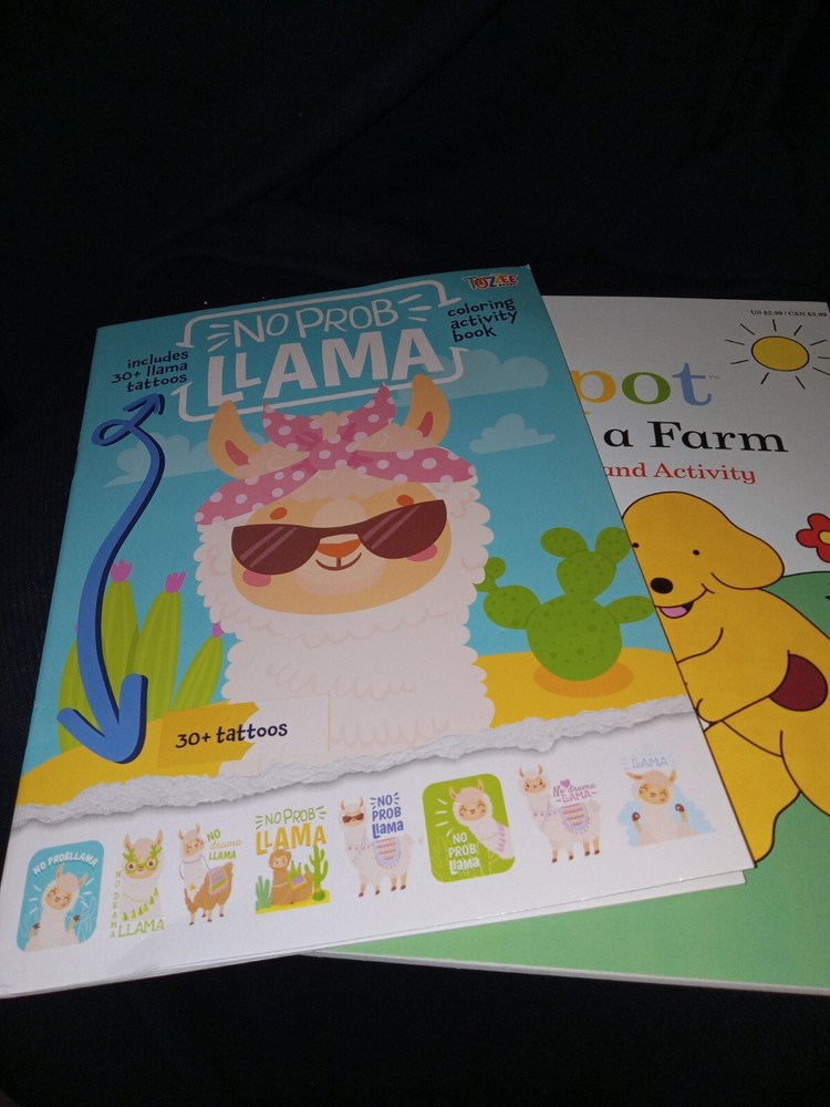 Spot And No Problem Llama  Coloring And Activity Books