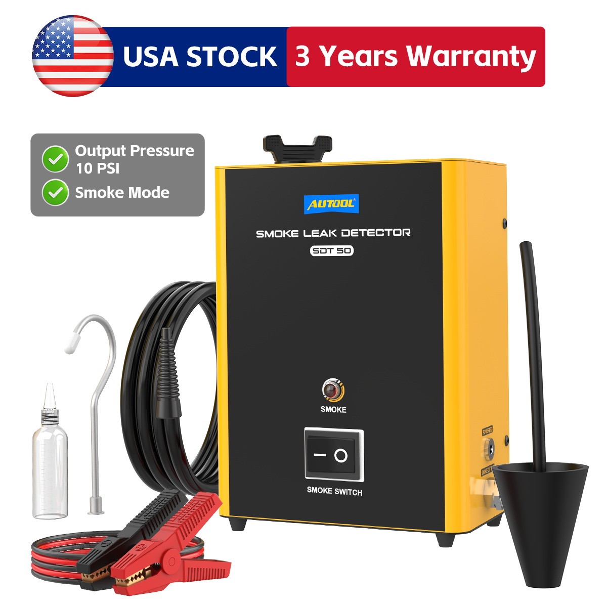 Smoke Leak Detector Automotive Smoke Tester Machine EVAP Car Pipe System Vacuum