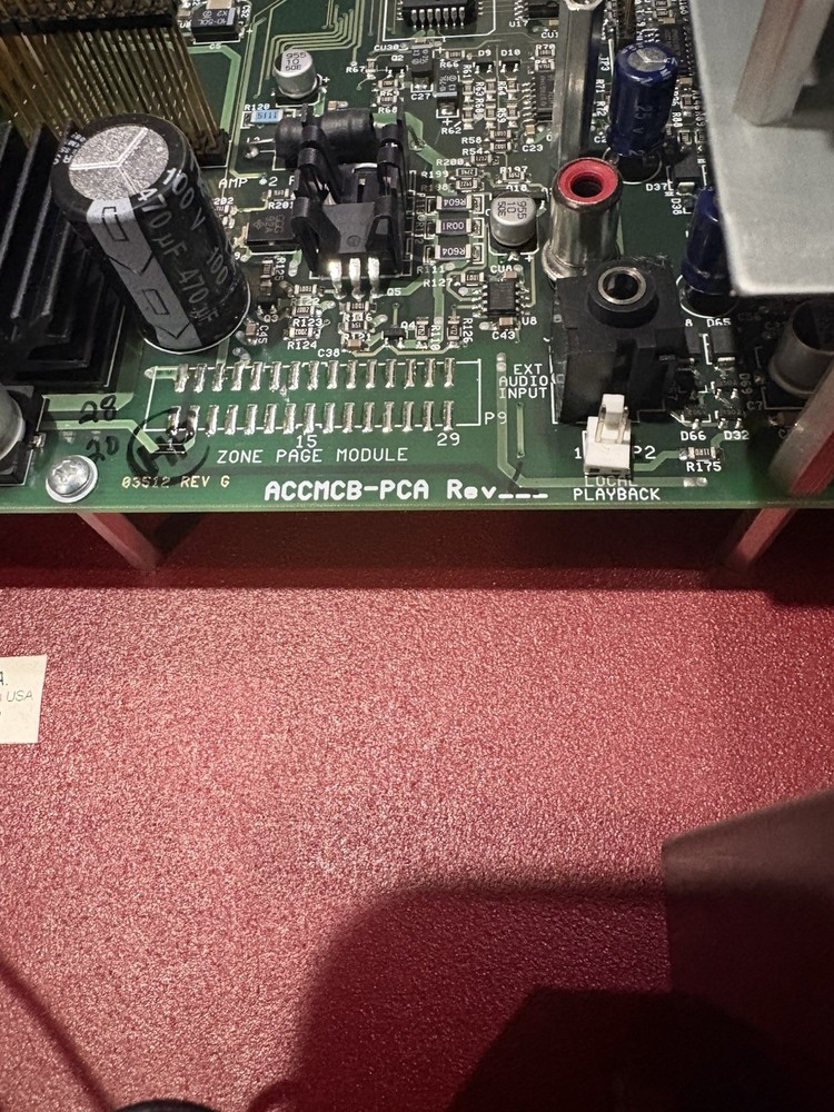 FireLite Acc-25/50 Voice Evacuation Panel. TECH TESTED. WITH CARDS