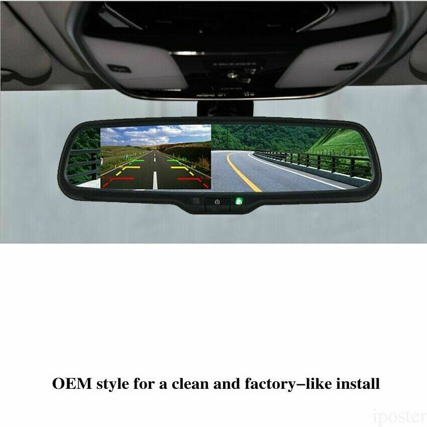 4.3'' Rear View Mirror Monitor OEM Bracket Reversing Backup Camera For Ford Jeep