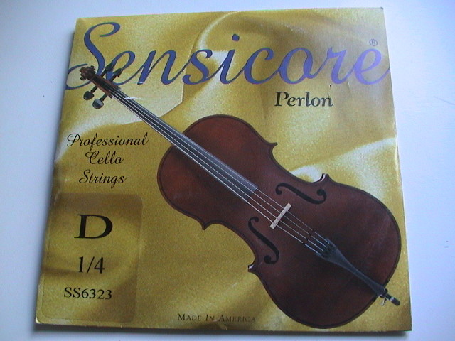 SENSICORE PERLON CORE SS6323 CELLO "D" STRING 1/4 SIZE