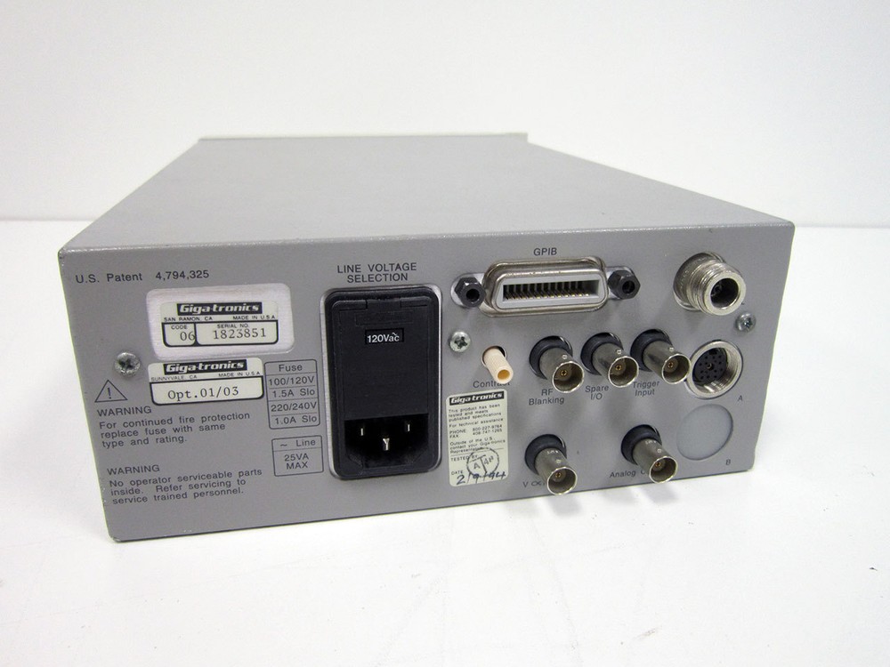 GIGATRONICS 8541B UNIVERSAL POWER METER OPTION 01 03 RACK EAR