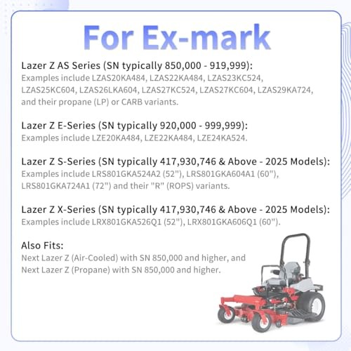 290-348 Throttle Control Cable Replacement for Exmark Lazer Z AS, E, S, X