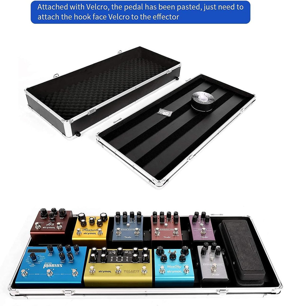 GHOSTFIRE T-EC14 Guitar Multi Effect Pedal Case with Locking Aluminum Design