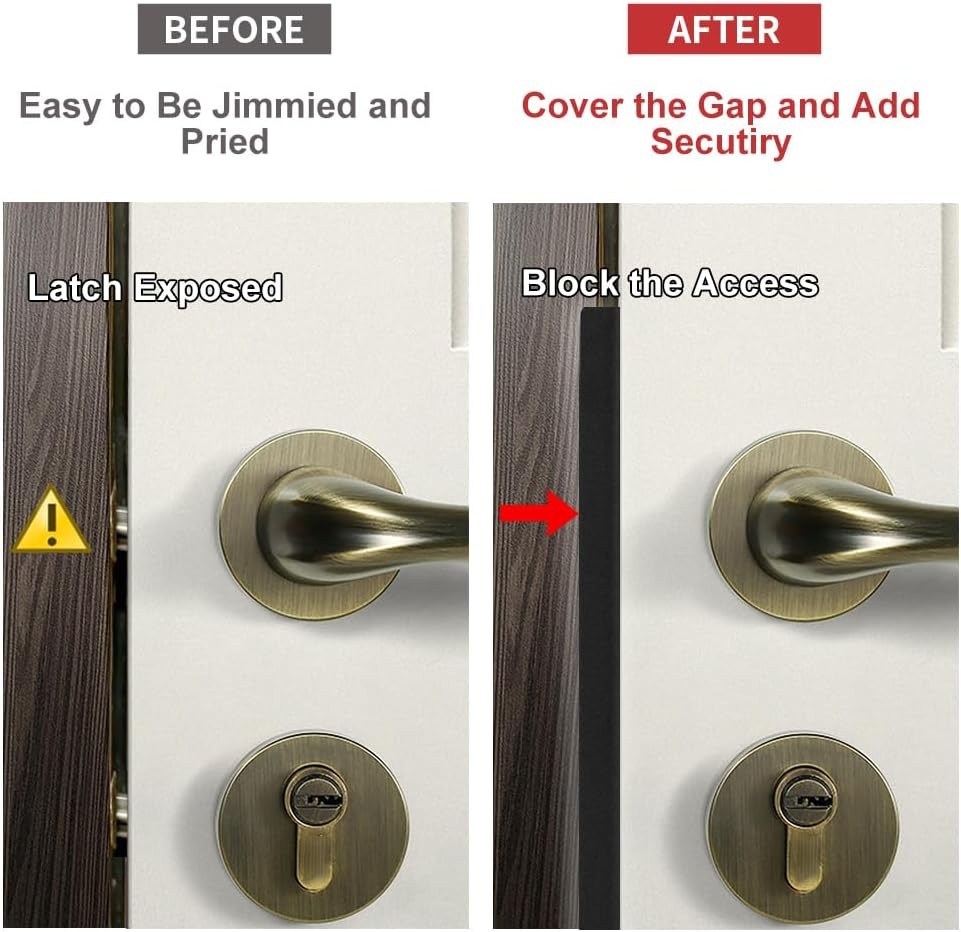 Door Latch Guard Plate Outswing Security Shield