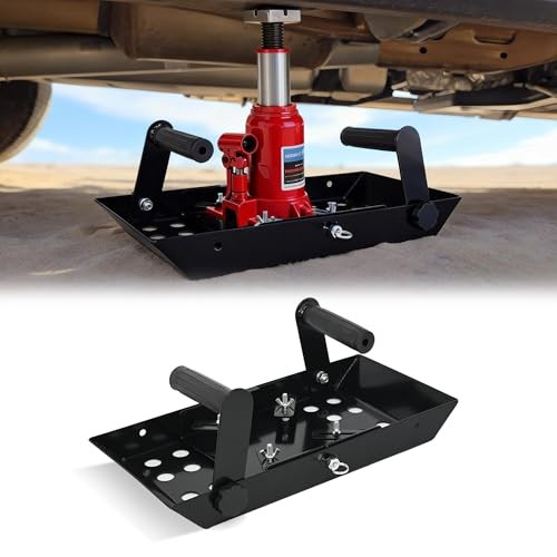 Bottle Jack Base Plate, Adjustable Size Stabilizing Landing Pad, Universal